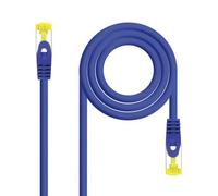 PRENDELUZ Cavo di rete cat. 6A S/FTP AWG26, 1,0m, LSZH, Blu - Ideale per connessioni veloci e sicure in ambienti di rete.