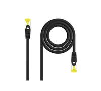 PRENDELUZ Cavo di rete Cat.6A SFTP AWG26, LSZH, 3.0m, nero, ideale per connessioni ad alta velocità, server e reti domestiche.