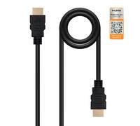 PRENDELUZ Cavo HDMI 2.0 Certificato 4K @60Hz A/M-A/M Nero 2m - Ideale per trasmissione video e audio ad alta definizione.