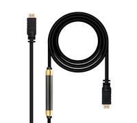 PRENDELUZ Cavo HDMI V1.4 (alta velocità, HEC) ripetitore A/M-A/M 25m per trasmissione audio e video ad alta definizione.