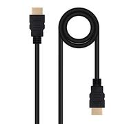 PRENDELUZ Cavo HDMI V2.0 4K@60Hz 18Gbps Nero 1m - Connessioni ad alta velocità per audio e video in alta definizione. Perfetto per TV e monitor.