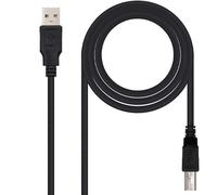 PRENDELUZ Cavo USB 2.0 per stampante, tipo A/M a B/M, lunghezza 4,5 metri, in elegante colore nero. Ideale per connessioni veloci ed efficienti, garantendo qualità e prestazioni.