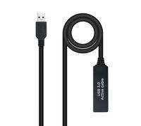 PRENDELUZ Cavo USB 3.0 da 10 m, amplificatore, tipo A/M-A/H, ideale per trasferimenti rapidi e connessioni di dispositivi a lunga distanza.