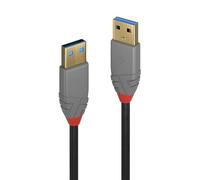 PRENDELUZ Cavo USB tipo A 3.2 maschio a maschio 0,5 metri, 5 Gbps, compatibile con computer portatile, hard disk, fotocamere, monitor, stampante e altro