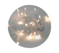 PRENDELUZ Ghirlanda - Luci a catena a LED, lunghezza 0,9 m, colore argento, protezione IP20, ideale per la decorazione di interni.