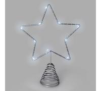 PRENDELUZ Ghirlanda - Luci decorative con 10 LED a freddo, uso interno, protezione IP20, alimentate da 2 batterie AA.