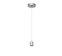 PRENDELUZ Lampada a sospensione faccia 1xe27 in nichel, dimensioni 10x10 cm, ideale per illuminare spazi moderni ed eleganti.