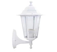 PRENDELUZ Lanterna da giardino - lanterna bianca con attacco E27, ideale per esterni, realizzata in materiali resistenti alle intemperie.