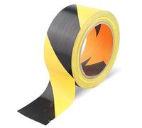 Prendeluz Nastro di segnalazione compatto, nero e giallo, 33 x 50 mm, alta visibilità