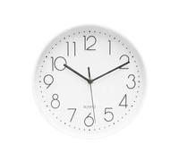 PRENDELUZ Orologio da parete bianco 25 cm con movimento continuo, ideale per decorare e consultare l'ora in qualsiasi spazio.