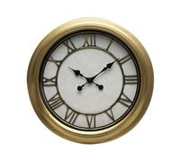 PRENDELUZ Orologio da parete grande retrò industriale oro con numeri romani e aghi 60d, ideale per decorare e migliorare la leggibilità in ampi spazi.
