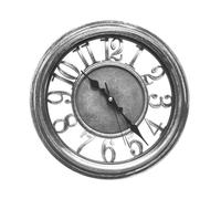 PRENDELUZ Orologio da parete nero e argento 33 cm, movimento continuo, ideale per decorare e dare stile a qualsiasi spazio.