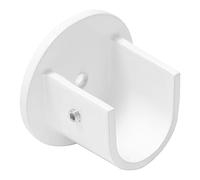 PRENDELUZ Staffa Laterale - Supporto in zirconio per Barre da 20 mm, Finitura Bianca, Include 2 Pezzi per Installazione Semplice e Resistente.