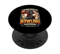 Prendersi cura della serata a squadre di Bowling Gorilla Ape Bowling League PopSockets PopGrip Adesivo
