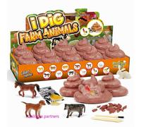 Prendersi gioco dei giocattoli e scavare giocattoli educativi per bambini fai da te set di animali per