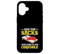 Prendi i tuoi sacchi Cornhole Amante Gioca Divertimento Custodia per iPhone 16