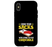 Prendi i tuoi sacchi Cornhole Amante Gioca Divertimento Custodia per iPhone X/XS