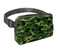 Prendi il controllo delle tue avventure con il nostro marsupio da viaggio, perfetto per passeggiate, escursioni e ciclismo, motivo mimetico bianco e nero, Multicolore#02, 1.5x9.0x5.9in/4x23x15cm