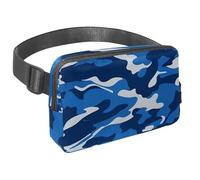 Prendi il controllo delle tue avventure con il nostro marsupio da viaggio, perfetto per passeggiate, escursioni e ciclismo, motivo mimetico bianco e nero, Multicolore#07, 1.5x9.0x5.9in/4x23x15cm