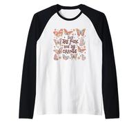 Prendi il rischio o perdi la farfalla Maglia con Maniche Raglan