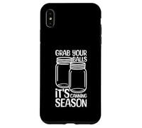 Prendi le tue palle, è la stagione delle conserve, umorismo da cucina retrò Custodia per iPhone XS Max