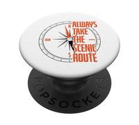 Prendi sempre il percorso panoramico Escursionismo PopSockets PopGrip Adesivo
