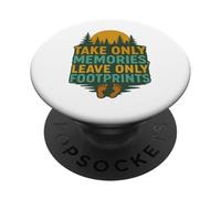 Prendi solo ricordi Lascia solo impronte Nature Explorer PopSockets PopGrip Adesivo