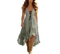 Prendisole Vestito Eleganti Damigella Donne Mezza Chic Bimba Principeschi Lino Discoteca Balze Quarti Mondo Leopardato Zero Italiani Soprabito Couture Arcobaleno Solidali