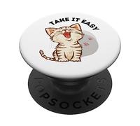Prenditi facile con il simpatico design a zampe di gatto e gatto PopSockets PopGrip Adesivo