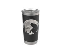 Prenditi il tuo tempo | Retro Bigfoot e Turtle Moon Bicchiere termico in acciaio inox doppia parete