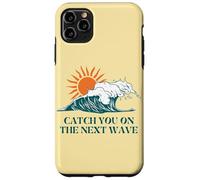 Prenditi sul modo successivo Surfer Ocean Waves Beach Sunrise Custodia per iPhone 11 Pro Max