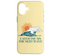 Prenditi sul modo successivo Surfer Ocean Waves Beach Sunrise Custodia per iPhone 16 Plus