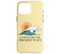 Prenditi sul modo successivo Surfer Ocean Waves Beach Sunrise Custodia per iPhone 16 Pro Max