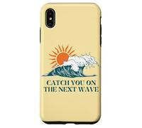 Prenditi sul modo successivo Surfer Ocean Waves Beach Sunrise Custodia per iPhone XS Max