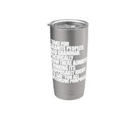 PRENDO PER GRANITO GRAMMATICA CATTIVA Meme pacificamente divertente Bicchiere termico in acciaio inox doppia parete