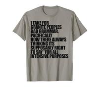 PRENDO per Granito Grammatica Cattiva Presumibilmente Divertente Beme Maglietta