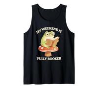 Prenota Il Mio fine Settimana è Completamente prenotato Frog Reading Cottagecore Canotta