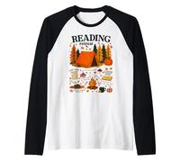 Prenota Lover Reading Retreat Camping Tee Maglia con Maniche Raglan