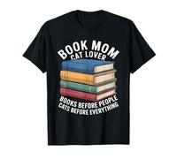 Prenota Mamma Cat Lover Cats Before Everything Maglietta