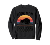Prenota Mom Cat Lover va Bene con Una buona Lettura Felpa