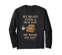 Prenota Nerd Humor Fiction Fuga Burnout Bibliophile Vibes Maglia a Manica