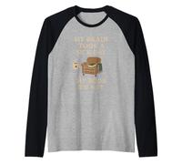 Prenota Nerd Humor Fiction Fuga Burnout Bibliophile Vibes Maglia con Maniche Raglan