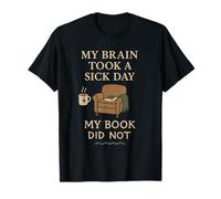 Prenota Nerd Humor Fiction Fuga Burnout Bibliophile Vibes Maglietta