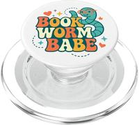 Prenota Worm Babe Carino Lettore Ritorno A Scuola Amore Vintage PopSockets PopGrip per MagSafe