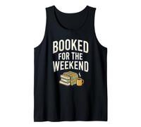 Prenotato per Il fine Settimana Cozy Vibes Coffee Book Lover Libri Canotta