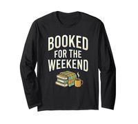 Prenotato per Il fine Settimana Cozy Vibes Coffee Book Lover Libri Maglia a Manica