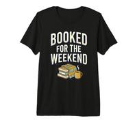 Prenotato per Il fine Settimana Cozy Vibes Coffee Book Lover Libri Maglietta Premium