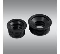 preotec Collari di collegamento per sifoni DN30/50 e DN30/40, per sifoni per lavabo, 130055, Universal nero [Rubinetteria Bagno > Accessori di Montaggio per Rubinetteria Bagno]