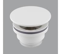preotec piletta a scarico libero con copertura di design, PR2700MW, Universal bianco opaco [Rubinetteria Bagno > Sistemi di Scarico]