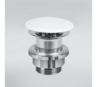 preotec piletta a scarico libero con copertura in ceramica, PR230CWG, Universal cromo/bianco [Rubinetteria Bagno > Sistemi di Scarico]